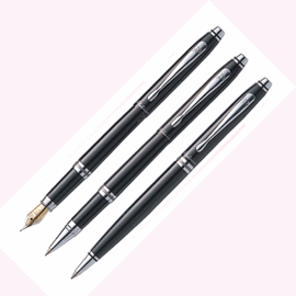 白金牌高級金屬漆鋼筆＋鋼珠筆+原子筆對筆*PKG350-WKG250-BKG-250