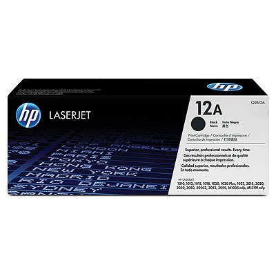 HP 12A 原廠黑色碳粉匣Q2612A 適HP LaserJet 1020/1022/1022N