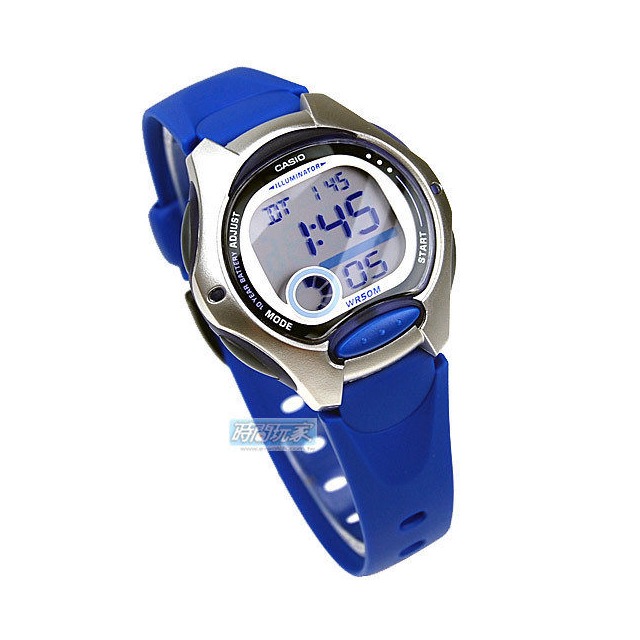 LW-200-2AVDF 卡西歐 CASIO 電子錶 銀藍色 35mm 童錶 LW-200-2A