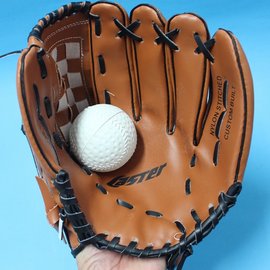 11吋棒球手套 附軟式安全棒球 (合成皮)/一組入(促399) 國小 國中適用 -群996