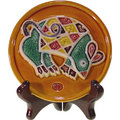 交趾陶十二生肖盤飾文鎮~榮獲1998年台灣手工藝研究所生活用品評選最優獎。