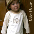 baby house ◤純棉 台灣製◢ 可愛條紋袖純棉嬰兒上衣 ↘↘↘ 3 折出清↘↘↘ &lt; 愛兒房生活館 &gt;