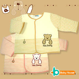 Baby House ◤純棉-台灣製◢ 可愛嬰兒舖棉外套 ↘↘↘3折出清↘↘↘