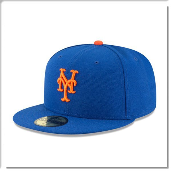 【ANGEL NEW ERA】NEW ERA MLB 紐約 大都會 59FIFTY 復古 球員帽 沒logo 寶藍色