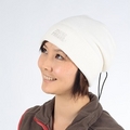 POLARTEC透氣保暖圍頸兩用帽(美國進口布料)-白色