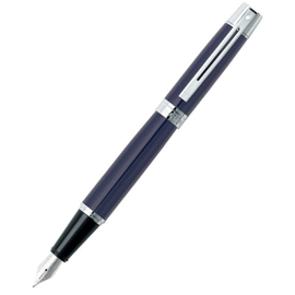 Sheaffer 300鋼筆系列 藍桿銀夾鋼筆*9328-0
