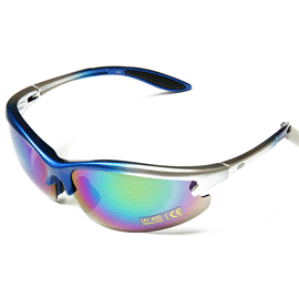 台灣精品 APEX 610 可配度數型運動專用眼鏡《銀》-自行車專用框