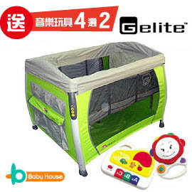 [Baby House] 愛兒房-Gelite 吉利高級雙層音樂遊戲床 特價免運費 (贈潛能學習音樂玩具4選2)