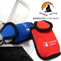 【Outdoor Active OA 】 手機袋(潛水衣材質，彈性佳)-腰帶式-小.隨身包.手機套.工具袋.手機包.台灣製品.也可放MP3.輕.快乾/紅.藍 # 12505
