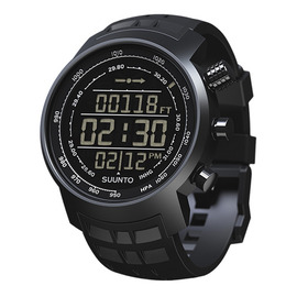 【Suunto Elementum】↘12期零利率 全黑限量款 Terra 登山釣魚計時錶 攀山系列/橡膠錶帶 SS016979000