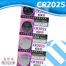 【鐘錶通】maxell CR2025 3V /手錶電池/鈕扣電池/水銀電池/鋰電池/單顆售