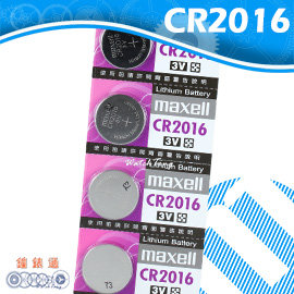 【鐘錶通】maxell CR2016 3V /手錶電池/鈕扣電池/水銀電池/鋰電池/單顆售