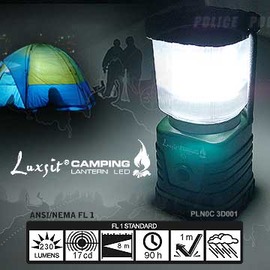 【POLICE】LUXSIT 1W LED 最新 高亮度野營燈.露營.登山(綠色). PLNOC3D001
