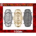 [I.H BMX] 車架頭管徽章 KINK K-BRICK HEADTUBE BADGE 金色/銀色/啞光黑色