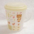 Anano cafe(穴原里映) 塑膠杯附杯蓋/米 日本製 4522202537468