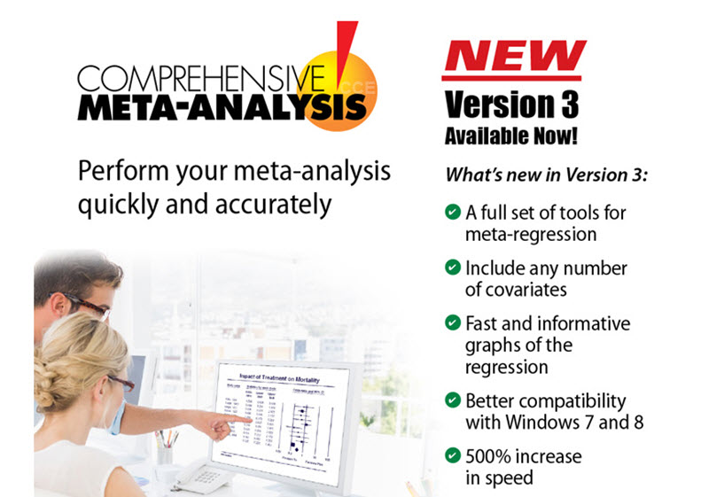 comprehensive meta analysis version 3