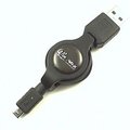 MiniUSB 4Pin - USB A公 相機 MP3 数据线 伸縮0.8公尺