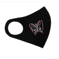 時尚運動口罩-炫黑-台灣彩蝶(2入裝)-可水洗防疫口罩、運動口罩、兒童成人立體口罩、加購品可換色，備註欄註明。