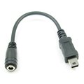 Mini USB 5p-DC3.5x11mm母 汽車音響電源&amp;電源孔轉接線 應用行車記錄器及設備用/電子實習/充電