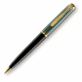 Pelikan百利金D600-綠桿金夾原子筆
