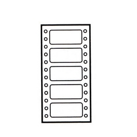鶴屋2870 單排點矩陣印表機專用標籤(10000片/箱裝)