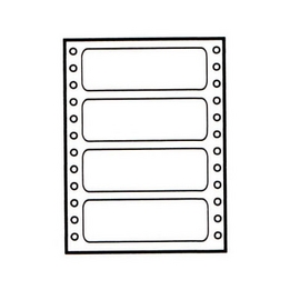 鶴屋36110 單排點矩陣印表機粉彩色專用標籤(600片/盒裝)