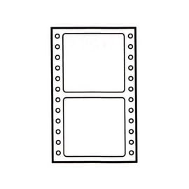 鶴屋7490 單排點矩陣印表機專用標籤(300片/盒裝)