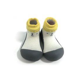 韓國 Attipas 快樂腳襪型學步鞋-北極熊灰底