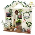 日本DIY模型屋(袖珍屋、娃娃屋)材料包-白色花屋#8693