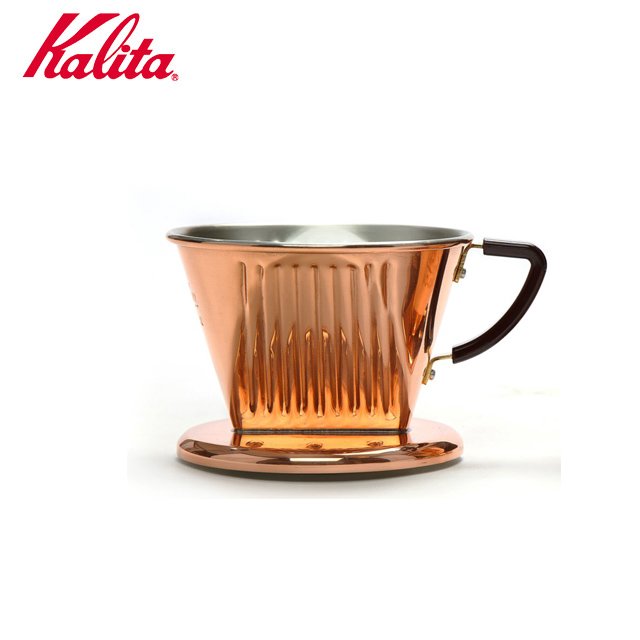 【Kalita】銅製濾杯2~4人杯份 102-CU(#05009) 贈Kalita Caffe Uno隨身咖啡網一組
