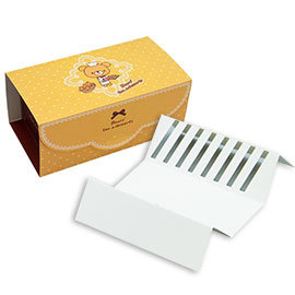 《荷包袋》食品盒(扣式) 午茶熊 (附內襯)【10入】