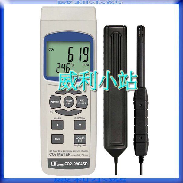 【威利小站】Lutron CO2-9914SD 記憶式二氧化碳偵測器/溫濕度計~專業電錶儀器~含稅價~