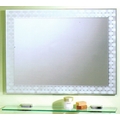 《日成》浴室方形防蝕明鏡 (有防霧.附玻璃平台) HM-073