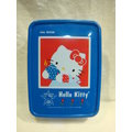 Hello Kitty(凱蒂貓) 25週年紀念保鮮盒 /藍 日本製 4973307002878