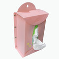 PP *LOVE BOX* 掛牆直立式-衛生紙盒/面紙盒(3入/組)粉紅色-NB-20-PK-3