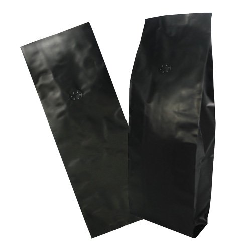 C3203+V 東尚兩磅裝黑色霧面鋁箔公版咖啡袋(夾邊背封袋型)=50個/箱