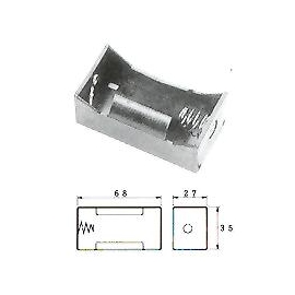 【 大林電子 】 1號電池盒(平型) 1x1 [ 小零件 ][ 電子材料 ]