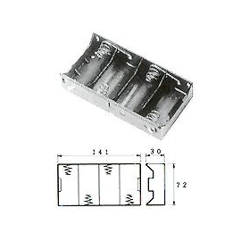 【 大林電子 】 1號電池盒(平型) 1x2 [ 小零件 ][ 電子材料 ]