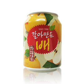 【易購樂】韓國進口海太 Haitai 超人氣梨子汁.水梨汁 238ml // 24can/組