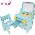 【 kikimmy 】小熊畫板書桌椅組 天空藍 bk 058 b