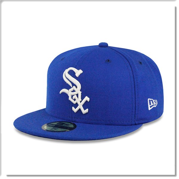 【ANGEL NEW ERA】NEW ERA MLB 芝加哥 白襪 寶藍色 59FIFTY 街頭 潮流 嘻哈 全封帽