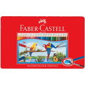 Faber-Castell 115937 水性色鉛筆紅色精緻鐵盒裝36色組