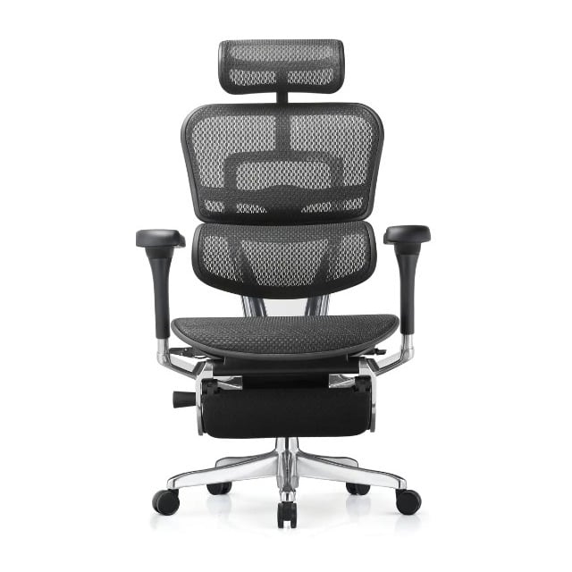 ERGOHUMAN 2.0版 - LM 4D手固定式腳凳版 (2023新上市)預購品 HAWJOU 豪優人體工學椅專賣店