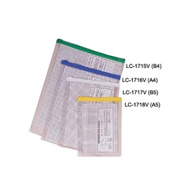 連勤 LC-1718V PVC 透明 (直式) 拉鍊袋 (A5)-12個入 / 包
