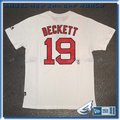 【ANGEL NEW ERA】 MLB Majestic 波士頓紅襪 貝基特 BECKETT 背號短T 白 6720221-019