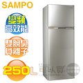 SAMPO 聲寶 ( SR-A25D(Y2) ) 250公升 超值變頻雙門冰箱 -炫麥金