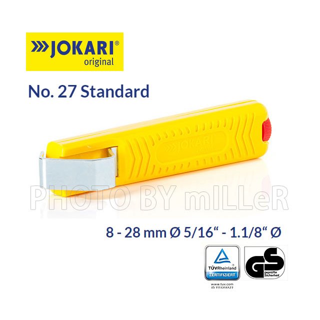 【米勒線上購物】德國 JOKARI NO.10272 電纜剝皮刀 NO.27 能力：8 to 28 mm Ø