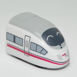 【鐵道新世界購物網】Q版迴力小火車(西班牙高鐵AVE S103)-台灣製