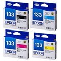 EPSON 原廠墨水匣NO.133(單顆顏色任選) T1331黑色T1332藍色T1333紅色T1334黃色 適用T22/TX120/TX130/TX235/TX320F/TX420/TX430W