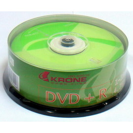 KRONE 立光 空白光碟片 DVD +R -R 16倍 25片入 布丁筒裝
